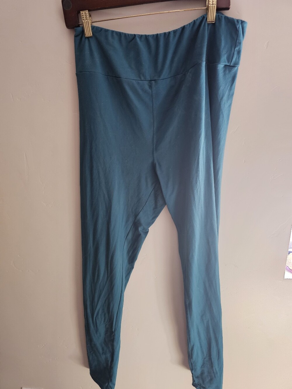 T/C Teal Stretch High-Waist Leggings